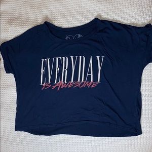 • Graphic Tee with Cuffed Sleeves •